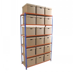 Superack Boltless Shelving Bay & 18 Archive Boxes